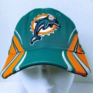 Miami Dolphins Cap Reebok Authentic NFL Sideline Equipment Flexcap - One Size